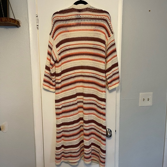 Torrid Duster Cardigan Crochet 1x size 14 - size 16 NWT - Picture 3 of 7